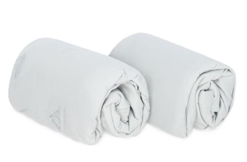 זוג סדינים לעריסת תינוק 100% כותנה ג'רזי מקולקציית וינטג' - אפור