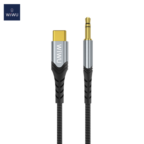כבל אודיו 3.5mm AUX ל USB Type-C דגם WIWU YP03