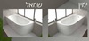 אמבטיה יוקרתית 170/80/59 ס"מ דגם MTI411