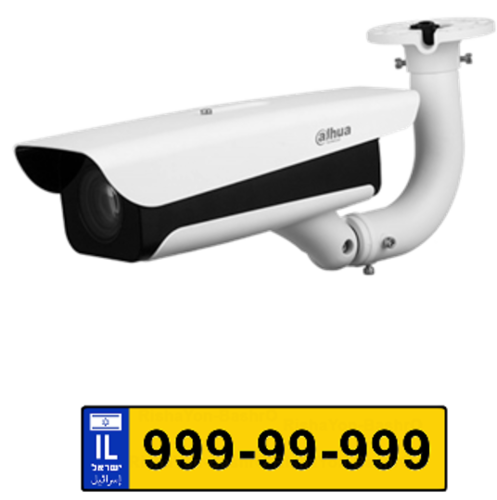 מצלמת אבטחה מצלמת IP לזיהוי לוחיות רישוי לרכב צלמת לזיהוי מספרי רכב LPR אינפרה רזולוציה 2MP עדשה 4-8 מ