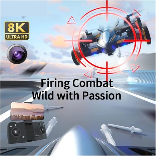 מכונית שלט מעופפת ומשגרת טילים + מצלמה