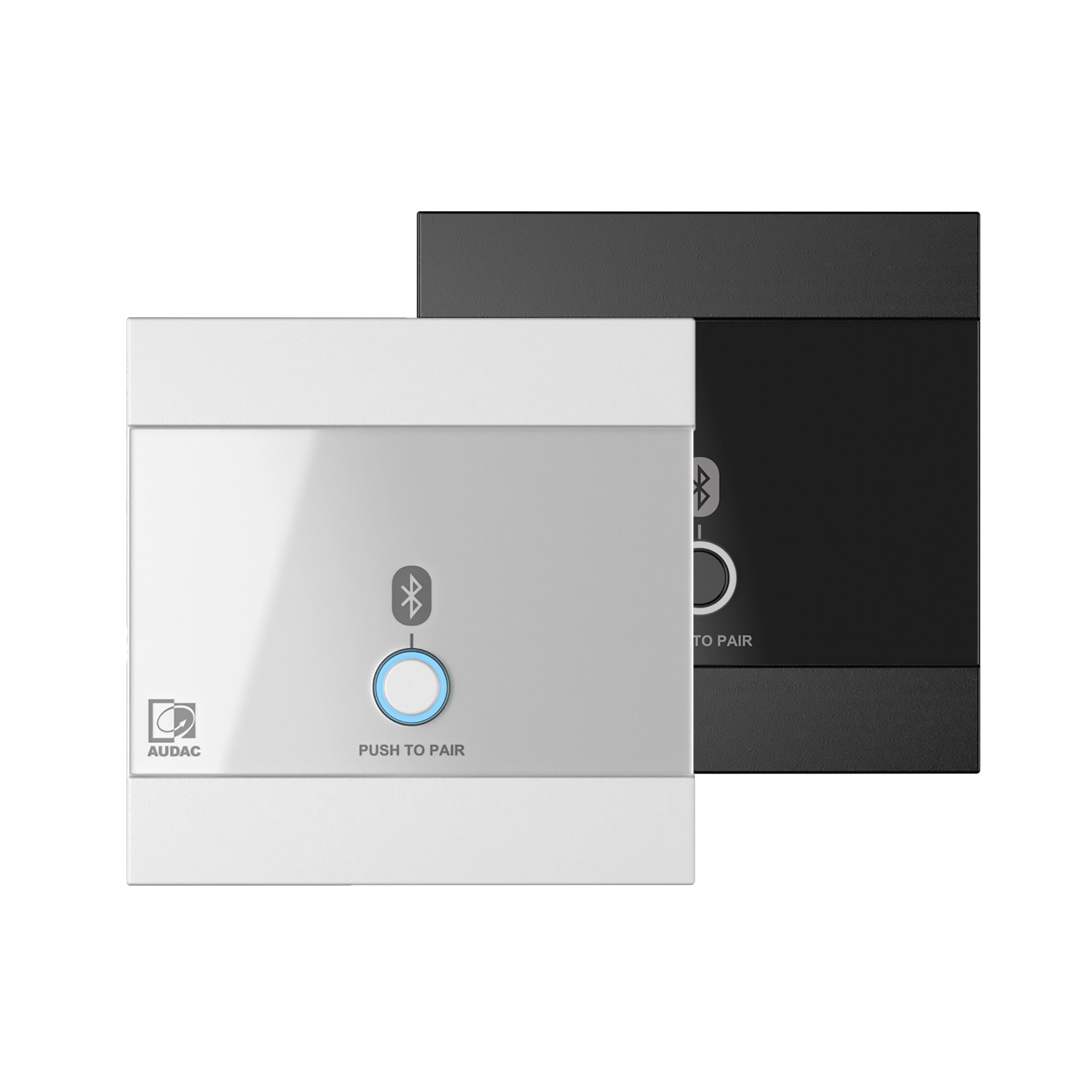 פאנל קיר אוניברסלי - כניסת  80x80 Bluetooth מ"מ גרסה שחורה AUDAC WP220/B