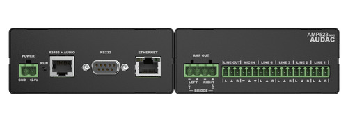 מגבר סטריאו קטן מבוסס אינטרנט 2x15W @ 4 Ω  גרסת MK2 AUDAC AMP523MK2