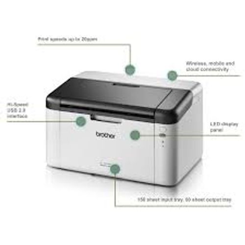 מדפסת לייזר שחור-לבן אלחוטית Brother HL-1210W