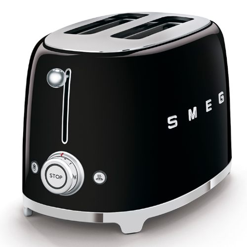 מצנם 2 פרוסות SMEG  דגם TSF01BLEU שחור מבריק