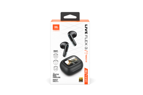 אוזניות אלחוטיות JBL Live Flex 3 True Wireless שחור 