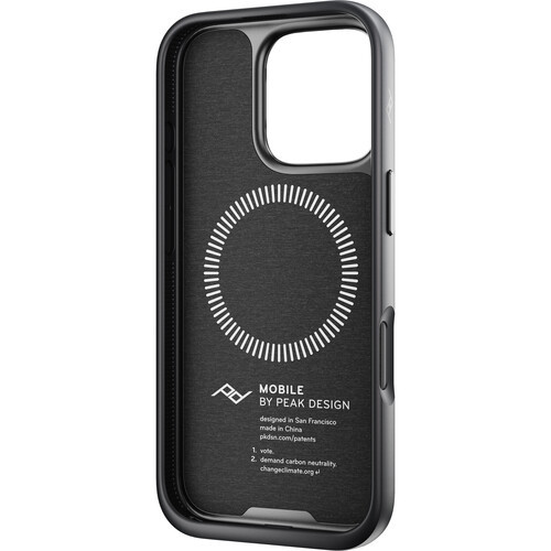 Peak Design Mobile Everyday Loop כיסוי עם לולאה ל iPhone 16 Pro (אפור Charcoal)