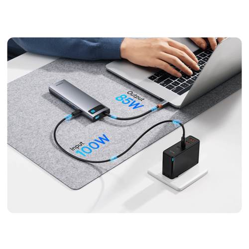 מפצל Baseus Metal Gleam Series 11-Port HUB