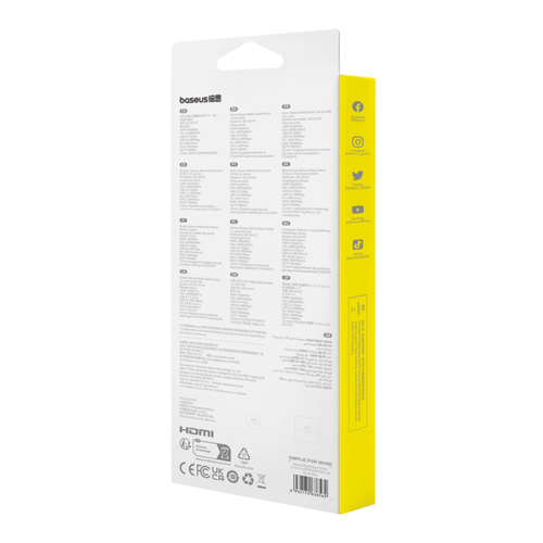 מפצל Baseus Metal Gleam Series 11-Port HUB