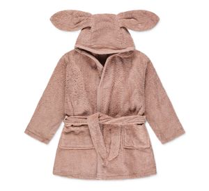 חלוק רחצה עם כובע 100% כותנה - נוגט (M)