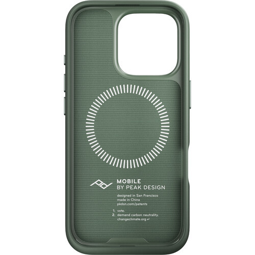 Peak Design Mobile Everyday Loop כיסוי עם לולאה ל iPhone 16 Pro (ירוק Sage)