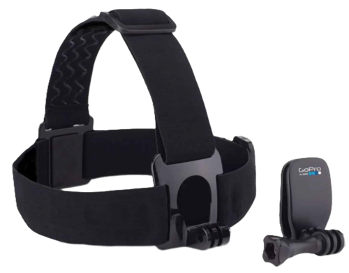 רצועת ראש + תופסן לכובע למצלמות GoPro, שנה אחריות יבואן רשמי