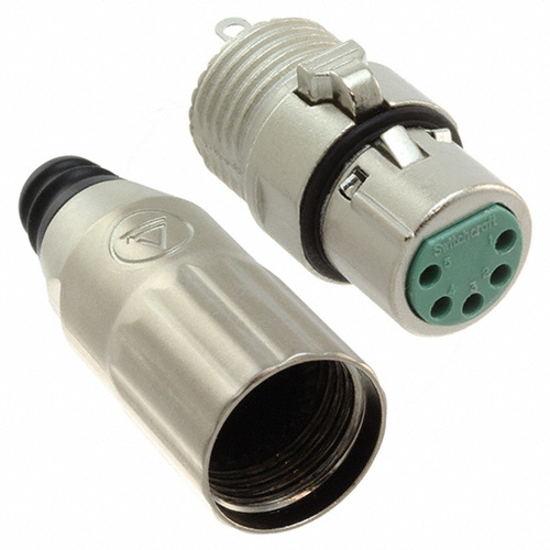 מחבר XLR 3 נקבה מתכת שחור לכבל (במגשים)  Switchcraft AAA3FBZ
