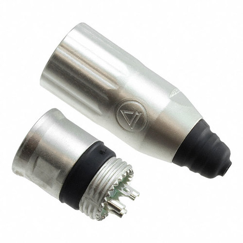 מחבר XLR 5 זכר מתכת שחור לכבל (במגשים) Switchcraft AAA5MZ