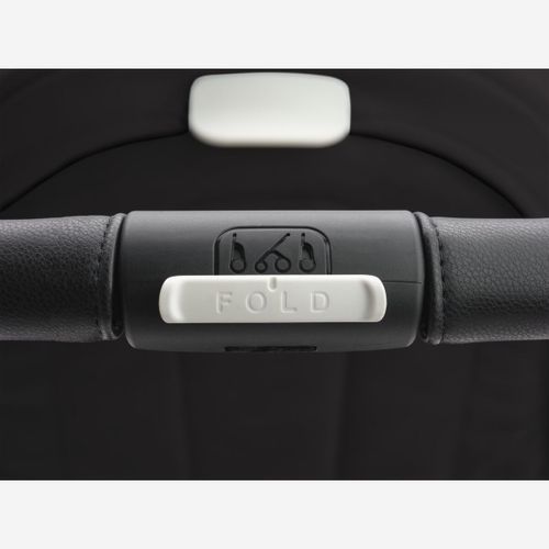 עגלת משולבת Bugaboo Dragonfly בוגבו דרגונפליי שלדה גרפיט בד שחור גגון כחול סקיי ליין