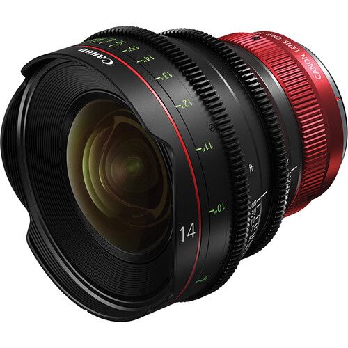 עדשת וידאו קולנועית Canon CN-R 14mm T3.1 L F