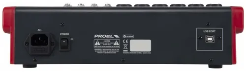 מיקסר 12 ערוצים + אפקטים Proel MQ12USB