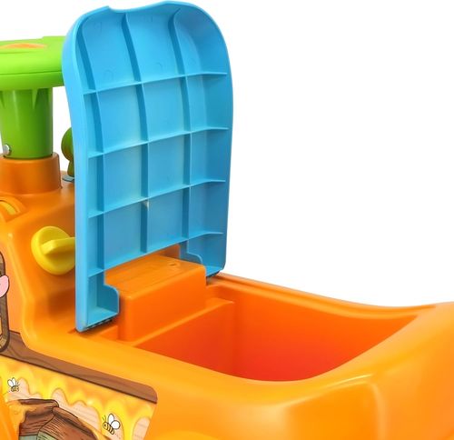 בימבה 2 ב 1 אפקטים קוליים, אורות ותא אכסון מתחת למושב - פו הדב