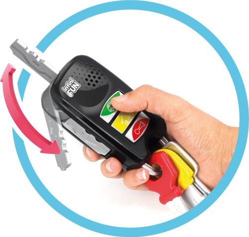 שלט רכב עם מפתח קופץ ואפקטים קוליים