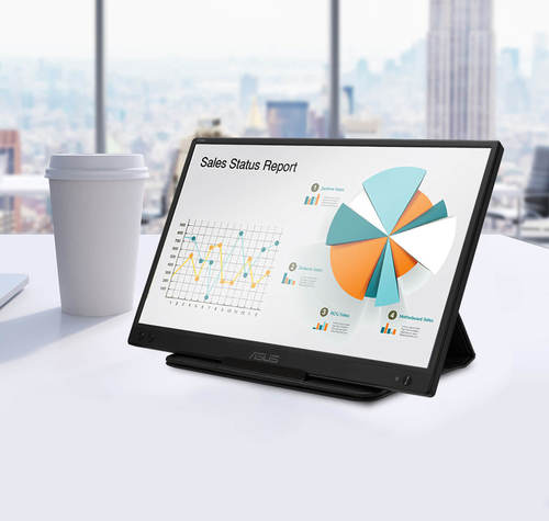 מסך מחשב נייד ASUS ZenScreen MB166C Full HD IPS 15.6'' USB
