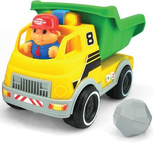 משאית עם אורות וצלילים - צעצוע רכב בנייה ממונע