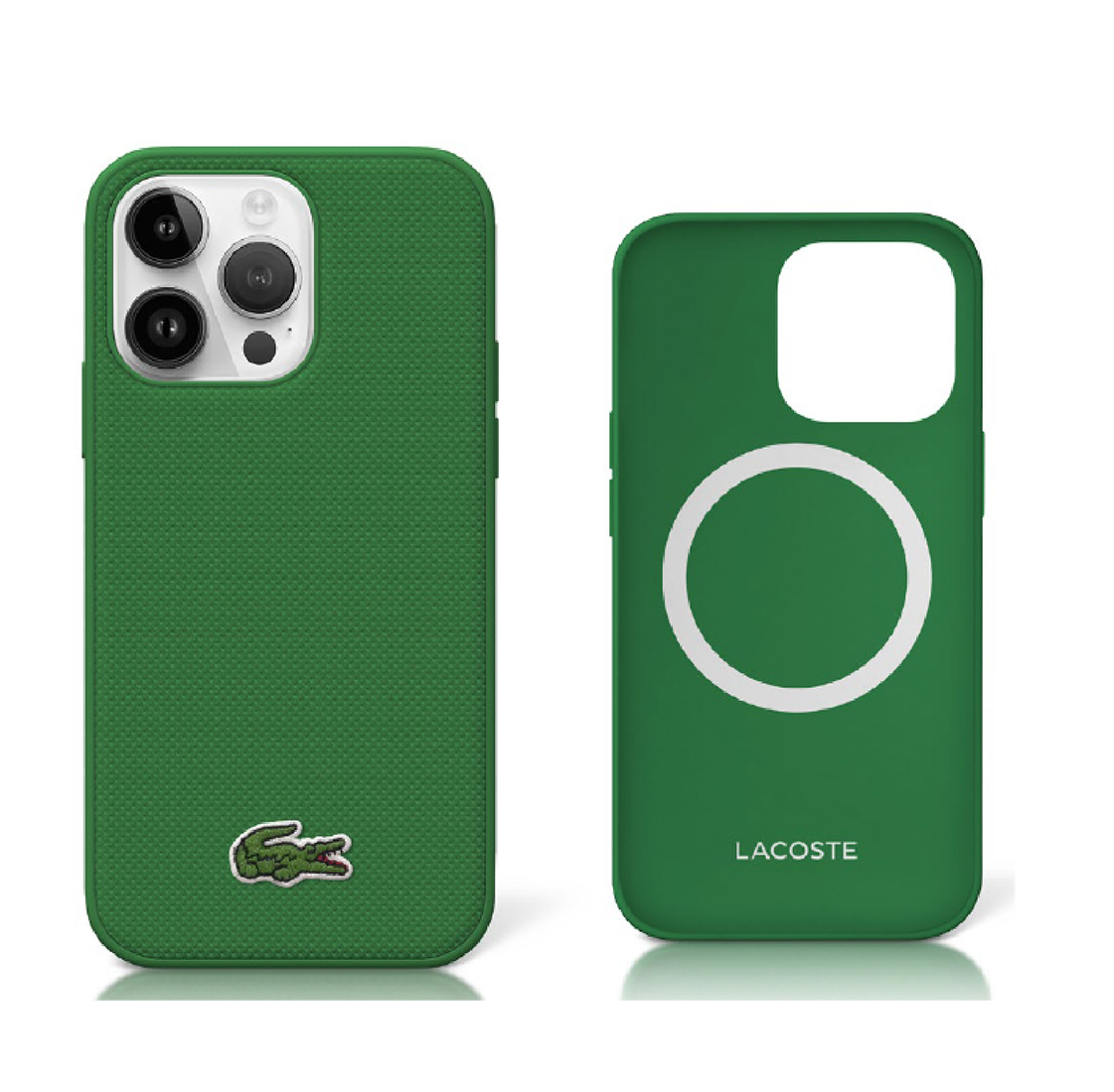 LACOSTE Magsafe Iconic Petit Pique iPhone 16 Pro Max Green