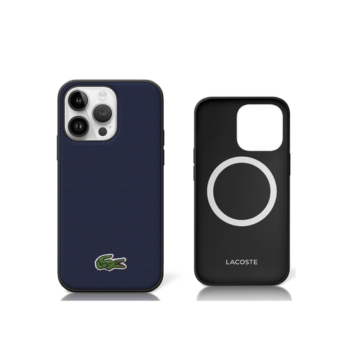 LACOSTE Magsafe Iconic Petit Pique iPhone 16 Pro Max Blue