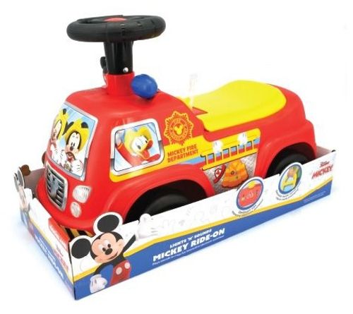 בימבה 2 ב 1 אפקטים קוליים, אורות ותא אכסון מתחת למושב - מיקי מאוס