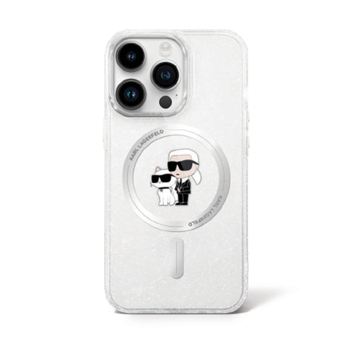 KARL Case Magsafe Glitter For iPhone 16 Pro Max White