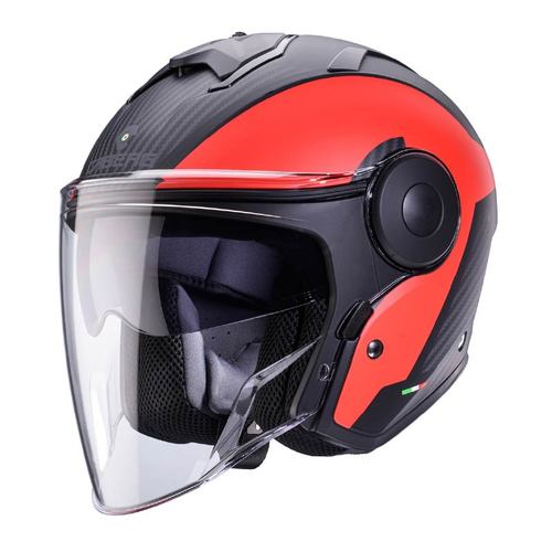 קסדת 3/4 קאברג סואו שחור\אדום – CABERG SOHO