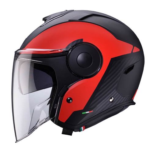 קסדת 3/4 קאברג סואו שחור\אדום – CABERG SOHO