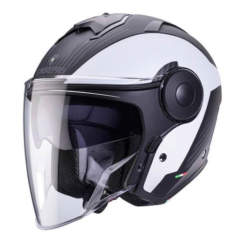 קסדת 3/4 קאברג סואו שחור\לבן– CABERG SOHO