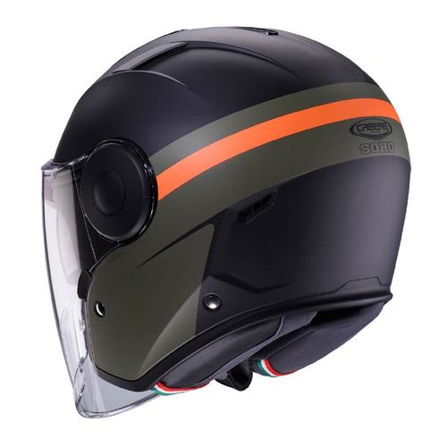 קסדת 3/4 קאברג סואו שחור\ירוק– CABERG SOHO