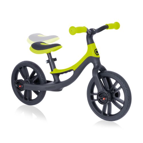 אופני איזון Go Bike Elite עם 2 מצבי גובה, ידית אחיזה וגלגלי TPE - ירוק לימון