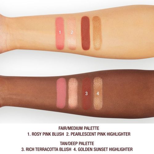 סומק & היילייטר - Hollywood blush &glow glide palette