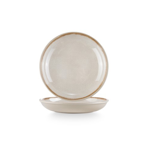 צלחת עגולה 19 ס"מ עמוקה  מלמין צבע ביג