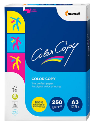  חבילת נייר צילום Color Copy - A3 - חב' 1/125 משקל 250 גרם