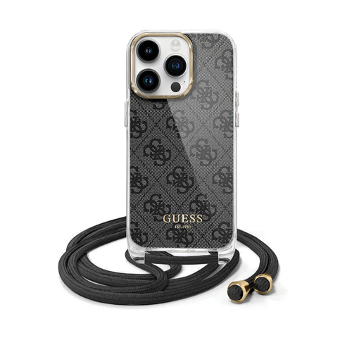 GUESS Crossbody Printed IML iPhone 16 Pro Max Black