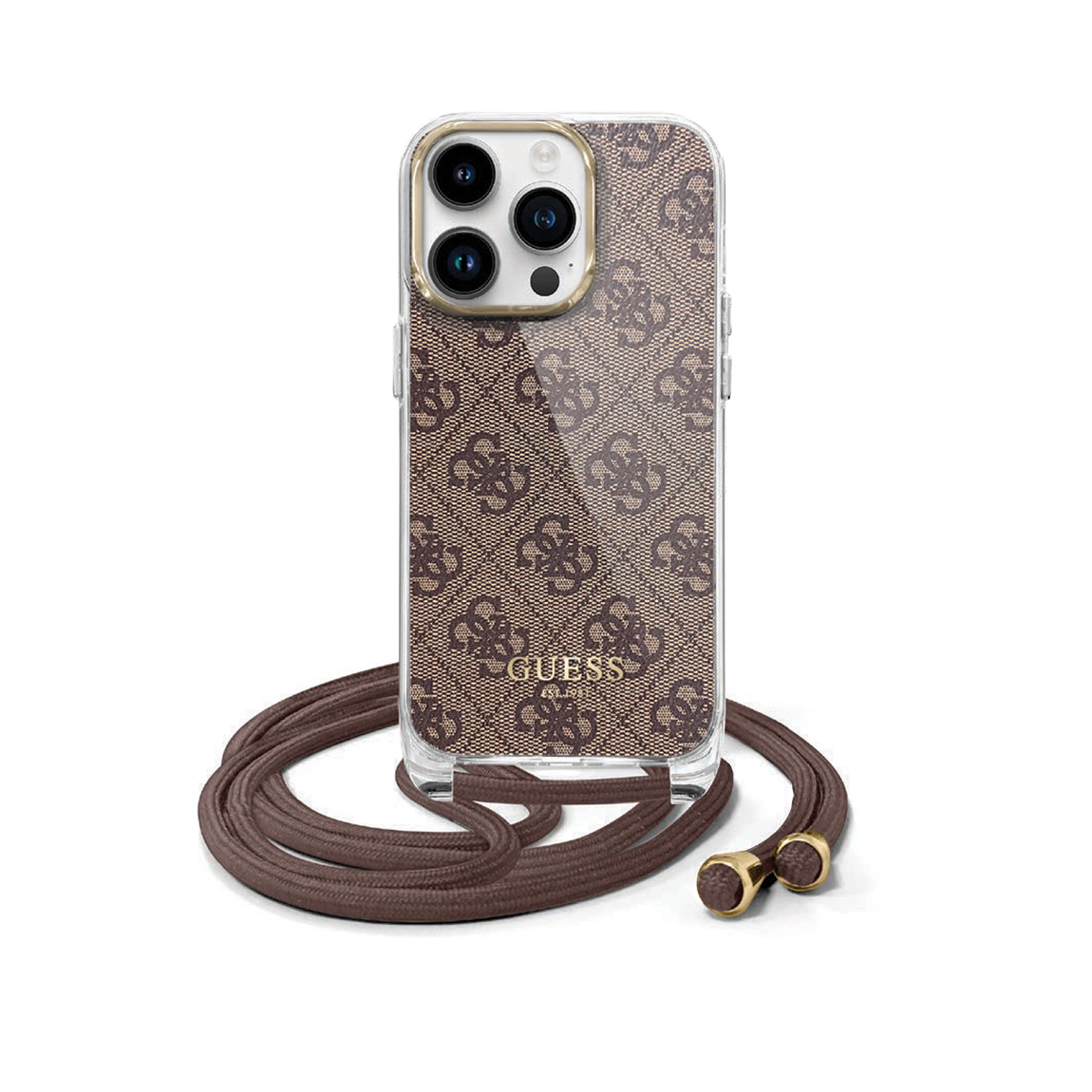 GUESS Crossbody Printed IML iPhone 16 Pro max Brown