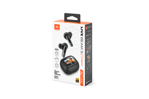 אוזניות אלחוטיות JBL Live Beam 3 True Wireless שחור - יבואן רשמי 