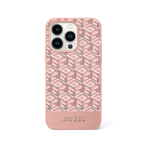 GUESS Magsafe PU Monogram iPhone 16 Pink