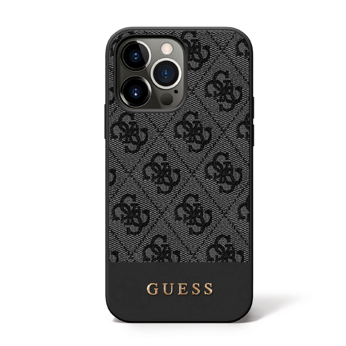 GUESS Tpu 4G Wite PU Stripe iPhone 16 pro max Grey