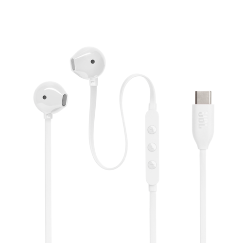 אוזניות JBL TUNE 305C - TYPE C בצבע לבן 