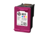 HP 651 Tri-color Original Ink Advantage Cartridge