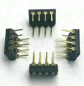 מתג 4 מצבים, DIP SWITCH, במבנה IC. רוחב כל פין 2.54ממ