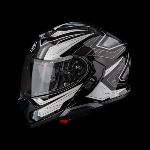 קסדת שואי נפתחת נאוטק 3 שחור / לבן - SHOEI NEOTEC 3 ANTHEM TC-5