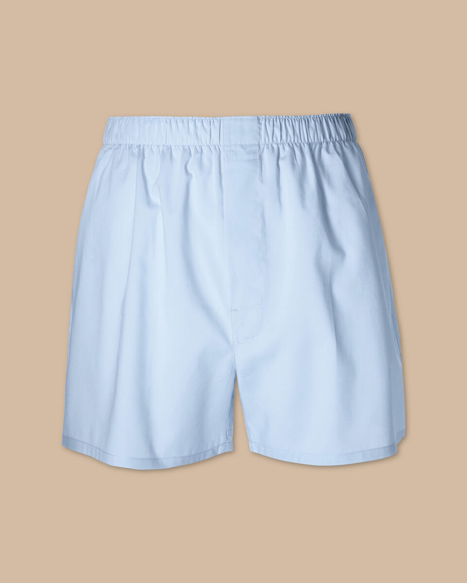  תחתוני בוקסר -Woven Boxers - Light Blue
