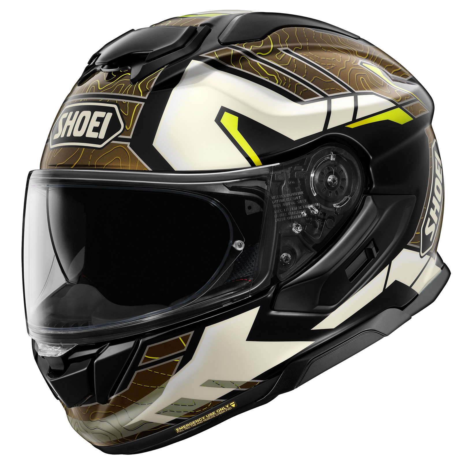 קסדת שואי מלאה לבן / זהב - SHOEI GT-AIR 3 HIKE TC-11