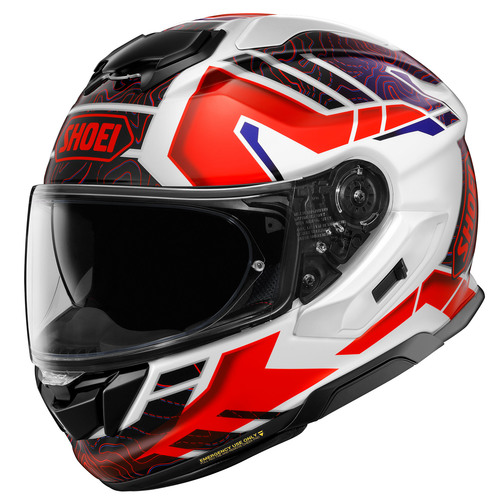 קסדת שואי מלאה אדום / לבן / כחול - SHOEI GT-AIR 3 HIKE TC-10
