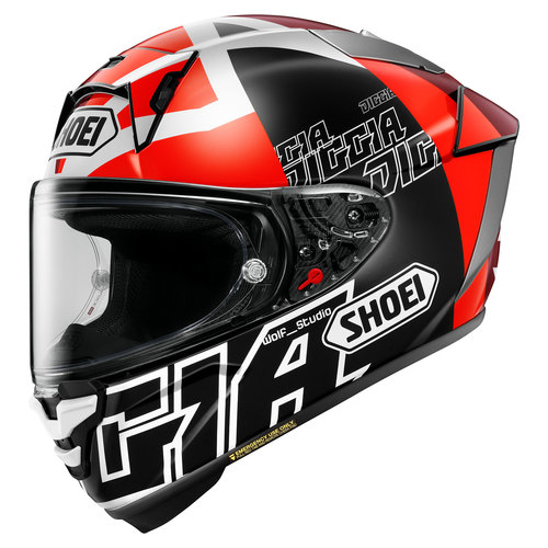 קסדת שואי מלאה שחור / אדום -  SHOEI X-SPR PRO DIGGIA2 TC-1